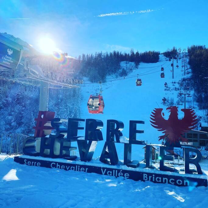 Appartement 4 Pers Grande Terrasse Vue Pistes Ski Saint-Chaffrey Eksteriør billede