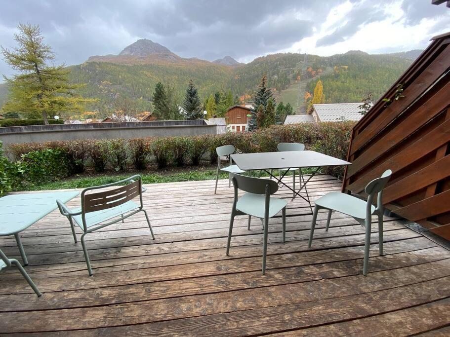 Appartement 4 Pers Grande Terrasse Vue Pistes Ski Saint-Chaffrey Eksteriør billede