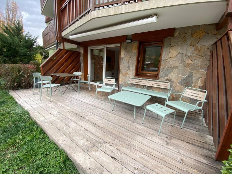 Appartement 4 Pers Grande Terrasse Vue Pistes Ski Saint-Chaffrey Eksteriør billede