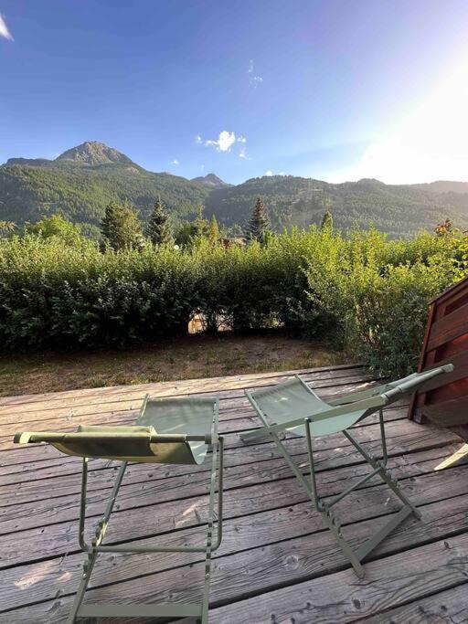Appartement 4 Pers Grande Terrasse Vue Pistes Ski Saint-Chaffrey Eksteriør billede